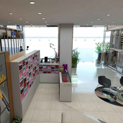 طراحی داخلی مدرن فروشگاه-طراحی و اجرا توسط گروه طراحی و معماری آس دیزاین