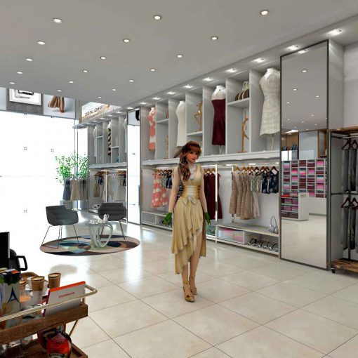 طراحی داخلی مدرن فروشگاه-طراحی و اجرا توسط گروه طراحی و معماری آس دیزاین