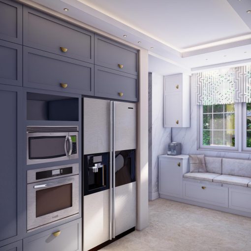 طراحی آشپزخانه نئو کلاسیک-پورژه های آس دیزاین