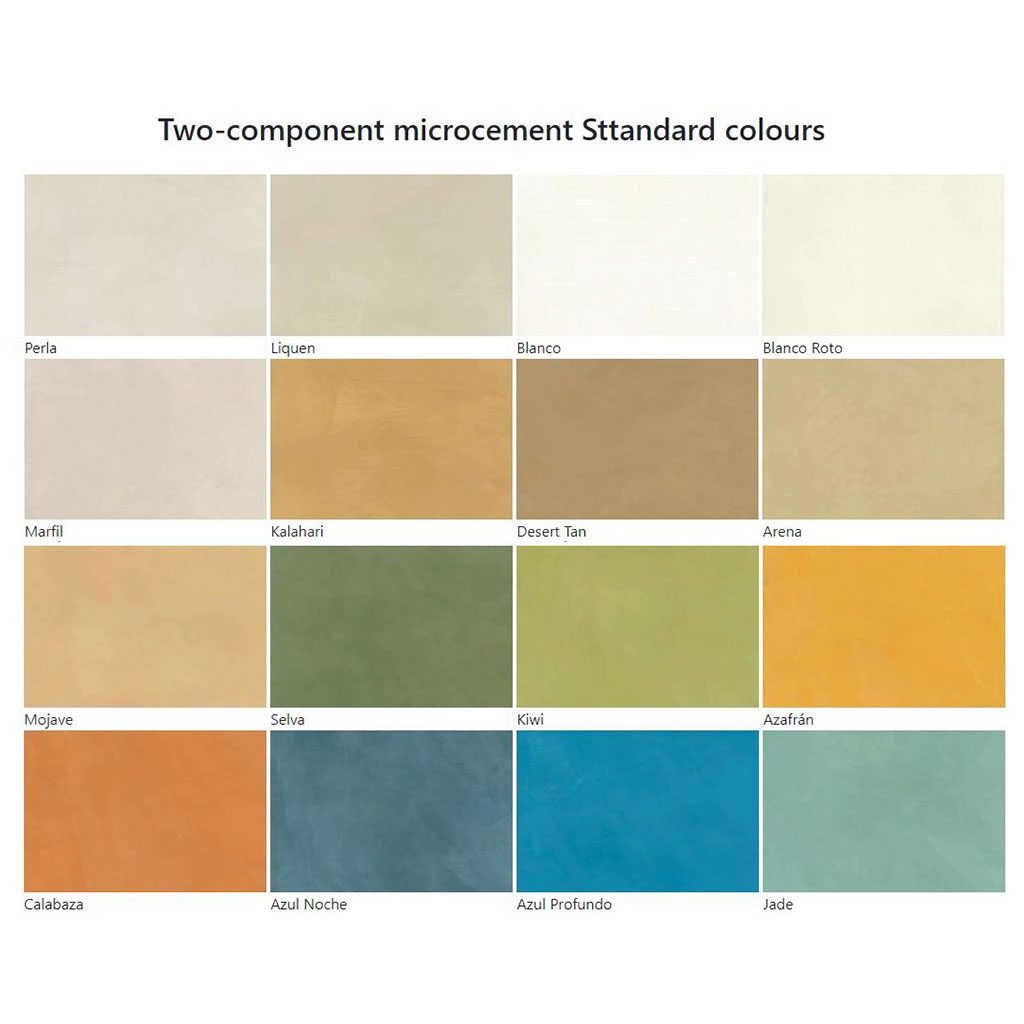 تنوع رنگ در متریال میکروسمنت- گروه طراحی معماری و مهندسی آس دیزاین