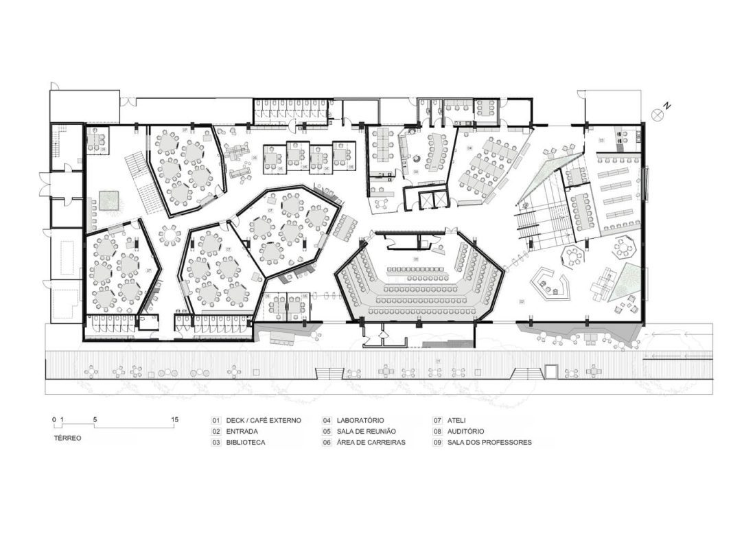 نقشه حیاط ساختمان مجتمع آموزشی اینتل - اسیستانت آس دیزاین