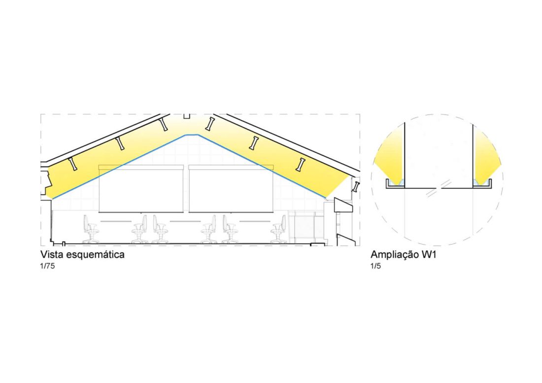 ساختار اجزای سقف مجتمع آموزشی اینتل - اسیستانت آس دیزاین