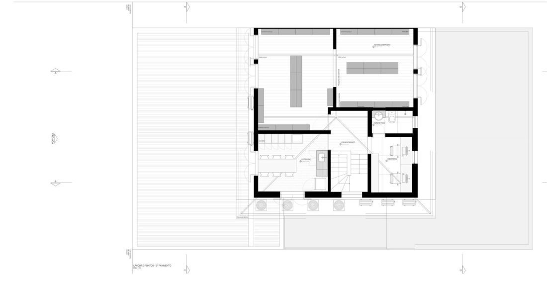پلان طبقه دوم - تحریریه آس دیزاین