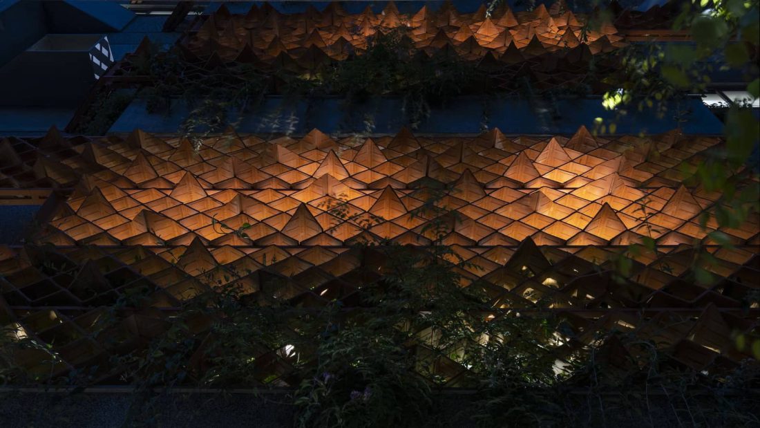 نمای ساختمان در شب - تحریریه آس دیزاین