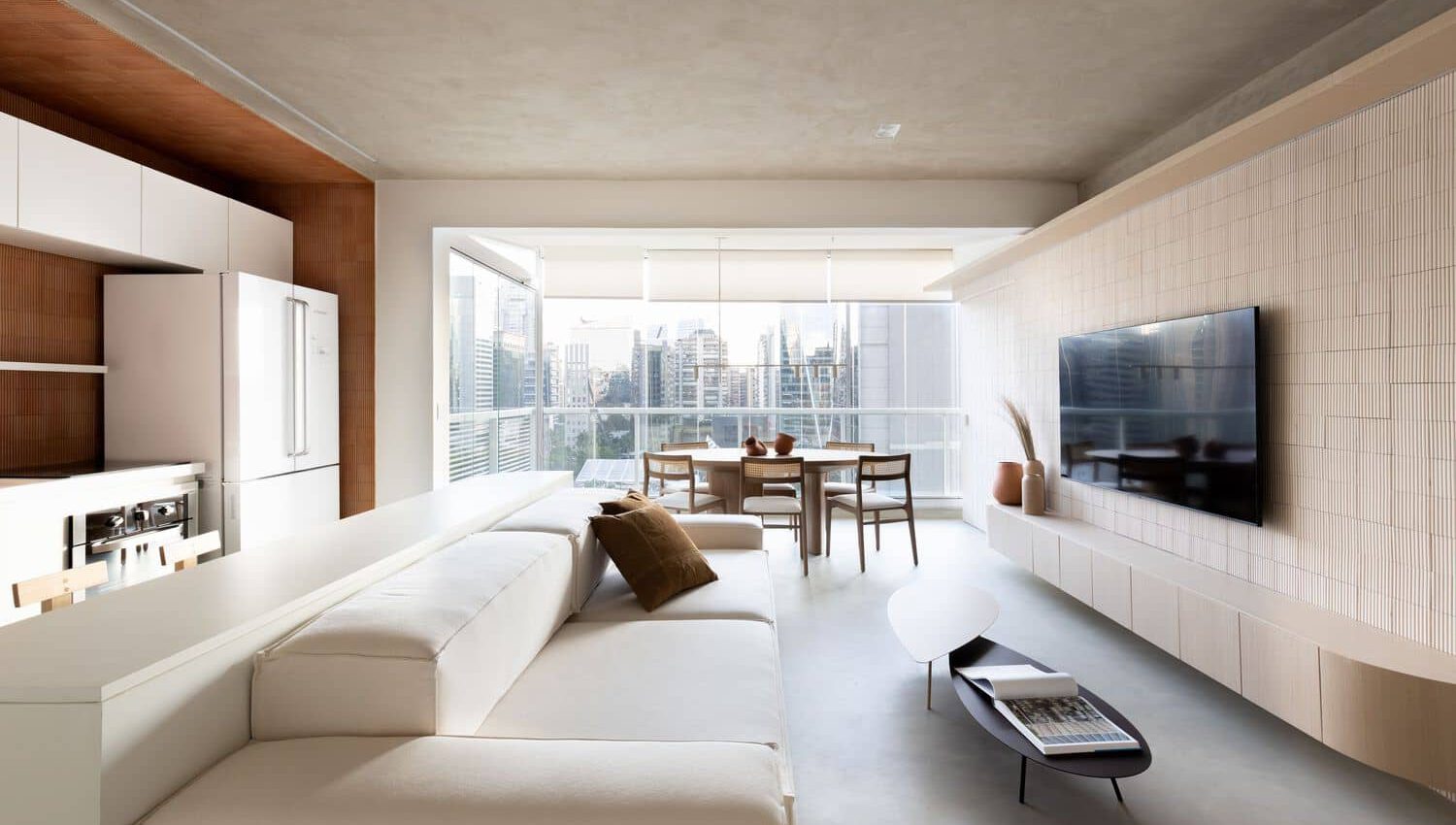 طراحی آپارتمان مدرن با رنگ های روشن - تحریریه آس دیزاین