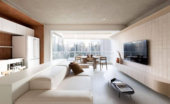 طراحی آپارتمان مدرن با رنگ های روشن - تحریریه آس دیزاین