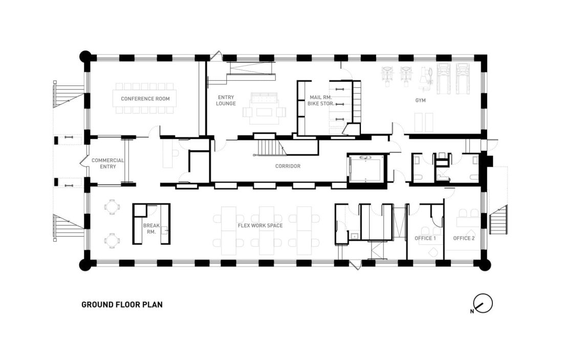 پلان اولین طبقه - تحریریه آس دیزاین